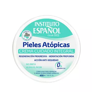 کرم مرطوب کننده و تسکین دهنده آتوپیک اسپانول Instituto Español - مناسب پوست‌های حساس، خشک یا مستعد اگزما | حجم 400 میلی‌لیتر