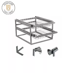 سبد همه کاره 2 طبقه بغل ریل