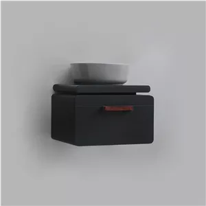فول ست روشویی کابینتی مدل B-103 رنگ آنتراسیت