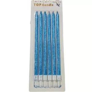 شمع روی کیک اکلیلی 6 تایی 15cm