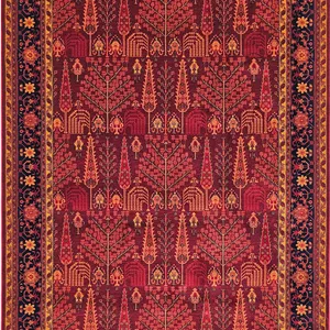 فرش طرح قشقایی مرینوس بافت کد2815 روناسی 700 شانه 100%اکریلیک