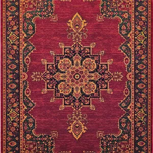 فرش طرح قشقایی مرینوس بافت کد717 روناسی 700 شانه 100%اکریلیک