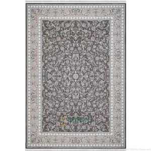 فرش 1500 شانه تندیس ماندگار کد 1701 نقره ای حاشیه صدفی تراکم 4500