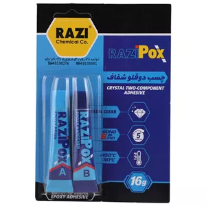 چسب دوقلو شفاف 16 گرم رازی POX