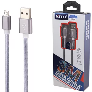 کابل میکرو یو اس بی فست شارژ نیتو NT-UC040 طول 3 متر