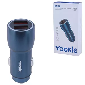 شارژر فندکی 36 وات یوکی PC26