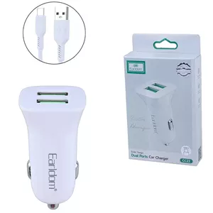 شارژر فندکی 12 وات ارلدام ES-CC22کابل تایپ سی