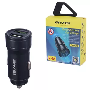 شارژر فندکی فست شارژ Awei C-830 2.4A 12W