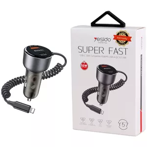 شارژر فندکی 50 وات یسیدو Y57