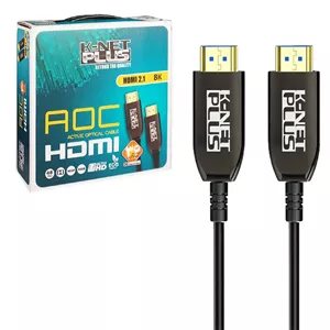 کابل HDMI 8K فیبر نوری کی نت پلاس KP-A163 طول 50 متر