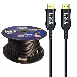 کابل HDMI 4K فیبر نوری کی نت پلاس KP-A153 طول 120 متر