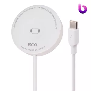 شارژر بی سیم فست شارژ TSCO TTW 100 15W