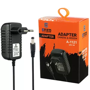 آداپتور مودم Enzo A-1121 12V 1A فیش درشت
