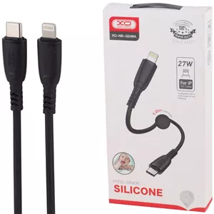 کابل کوتاه تایپ سی به لایتنینگ فست شارژ 27 وات ایکس او XO-NB-Q248A طول 25 سانتی متر