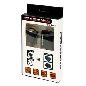 تبدیل VGA به Adapter 5138 HDMIکابل صدا و کابل Micro USB