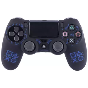 روکش دسته بازی PS4 طرح لوگو دکمه بازی آبی مشکی
