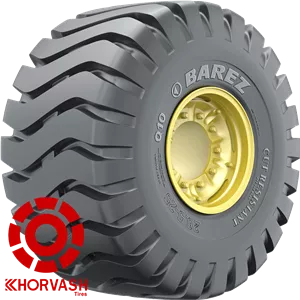 لاستیک لودر 25-26.5 بارز گل Q10 سایز BAREZ 26.5R25 32PLY تیوبلس ضدبرش
