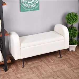 پاف باکس دریس با پارچه تدی