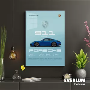 متال پوستر ماشین Porsche 911 کد N602