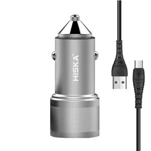شارژر فندکی هیسکا مدل CC-309Q به همراه کابل تبدیل USB-C