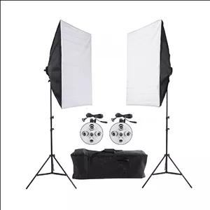 سه شاخه نور حرفه ای 11 لامپ (سافت باکس خارجی)