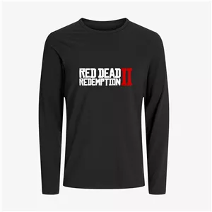 تیشرت آستین بلند طرح نوشته بازی Red Dead Redemption کد G015