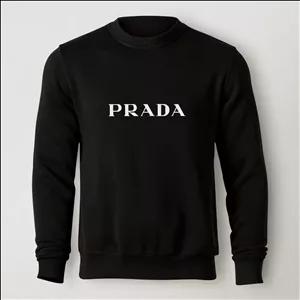 سویشرت دورس مشکی طرح برند پرادا Prada | استایل اسپرت | کد BR090