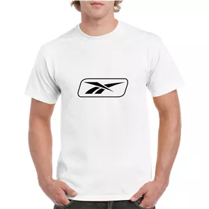 تیشرت آستین کوتاه سفید طرح برند ریباک reebok | استایل مینیمال | کد BR149