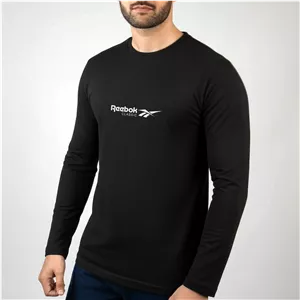 تیشرت آستین بلند مشکی طرح ریبوک Reebok | استایل اسپرت کژوال | کد BR219