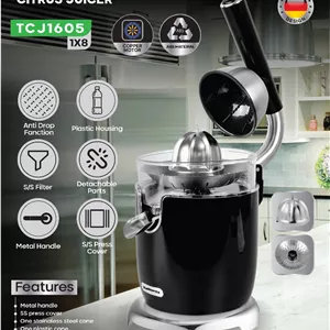 آب پرتقال‌گیر و آب مرکبات‌گیر تِلیونیکس Telionix مدل TC-J1605 با توان ۶۰۰ وات و گارانتی اصالت و سلامت کالا