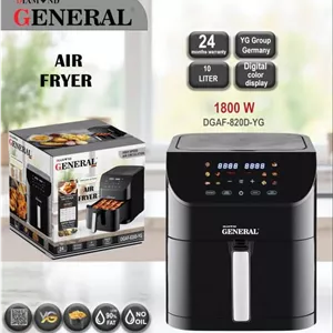 سرخ‌کن 10 لیتری بدون روغن جنرال دیاموند مدل DGAF-RA820YG – توان 1800 وات با ۲۴ ماه گارانتی شرکتی