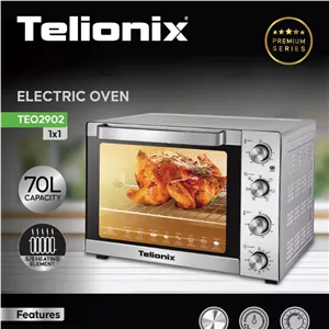 آون توستر ۷۰ لیتری تلیونیکس مدل TEO 2902 با ۱۸ ماه گارانتی شرکتی