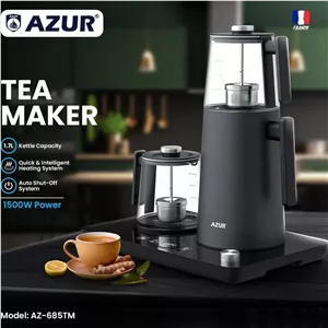 چای‌ساز برند  آزور AZURمدل AZ-685TMساخت فرانسه باگارانتی اصالت وسلامت کالا
