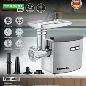 چرخ‌گوشت برند تلیونیکس مدل TMG3807 با گارانتی اصالت و سلامت کالا