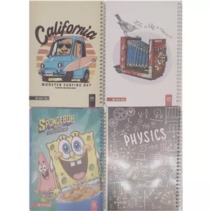 دفتر مشق 50برگ طرحدار میکرو