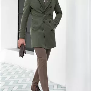 بارانی 8دکمه سبز کدr114