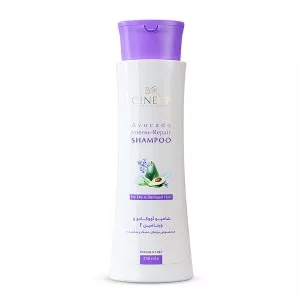 شامپو آووکادو و ویتامین F سینره مناسب مو خشک و شکننده ml250