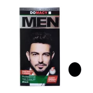 کیت رنگ مو مردانه مشکی دوماسی 50ml