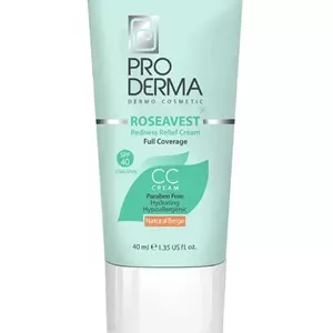 کرم مرطوب کننده بژ طبیعی پرودرما با SPF40 مناسب پوست چرب ml40