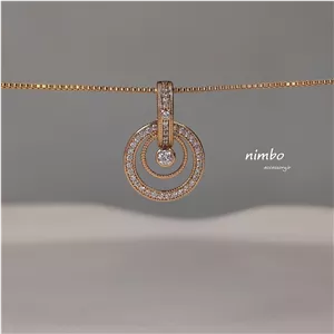 پلاک دایره نگین دار ژوپینگ 087