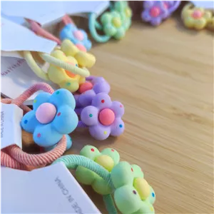 کش خرگوشی سیلیکونی طرح گل 045