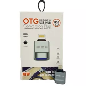 مبدل OTG لایتنینگ اپل - تبدیل USB به آیفون Lightning اورجینال USB 3.0 مدل CONVERSION