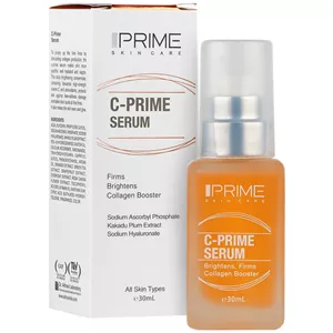 سرم ویتامین سی C-PRIME، روشن کننده و سفت کننده صورت و گردن،مناسب انواع پوست، حجم 30 میلی لیتر