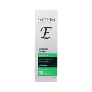 شامپو فوق ملایم EVIDERM، مناسب موهای چرب، حجم 200 میلی لیتر