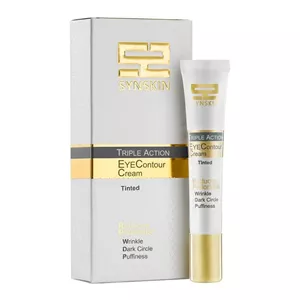 کرم ژل دور چشم سه کاره ساين اسكين، مدل PFD، محافظ UVA، رنگی