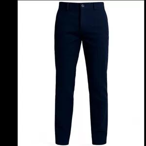 شلوار کتان مردانه فاق بلند رگولار فیت جودون بافت سرمه ای