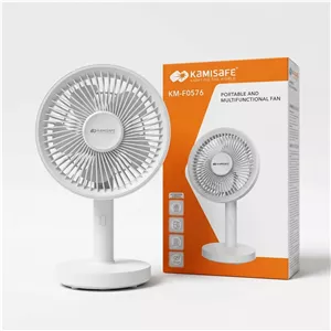 پنکه رومیزی شارژی کامی سیف KM-F0576