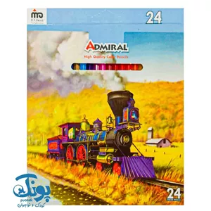 مداد رنگی ۲۴ رنگ جعبه مقوایی ادمیرال