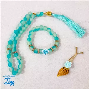 گیفت ست تسبیح و دستبند و گیره روسری (رنگارنگ) ✨