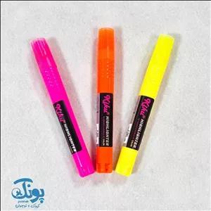 ماژیک هایلایت قلمی ۳ عددی کیکو K ۵۸۶ (صورتی، زرد، نارنجی)